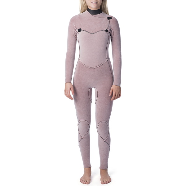 2020 Rip Curl Womens Flashbomb 5/3mm Chest Zip Wetsuit Black / White WST9GS